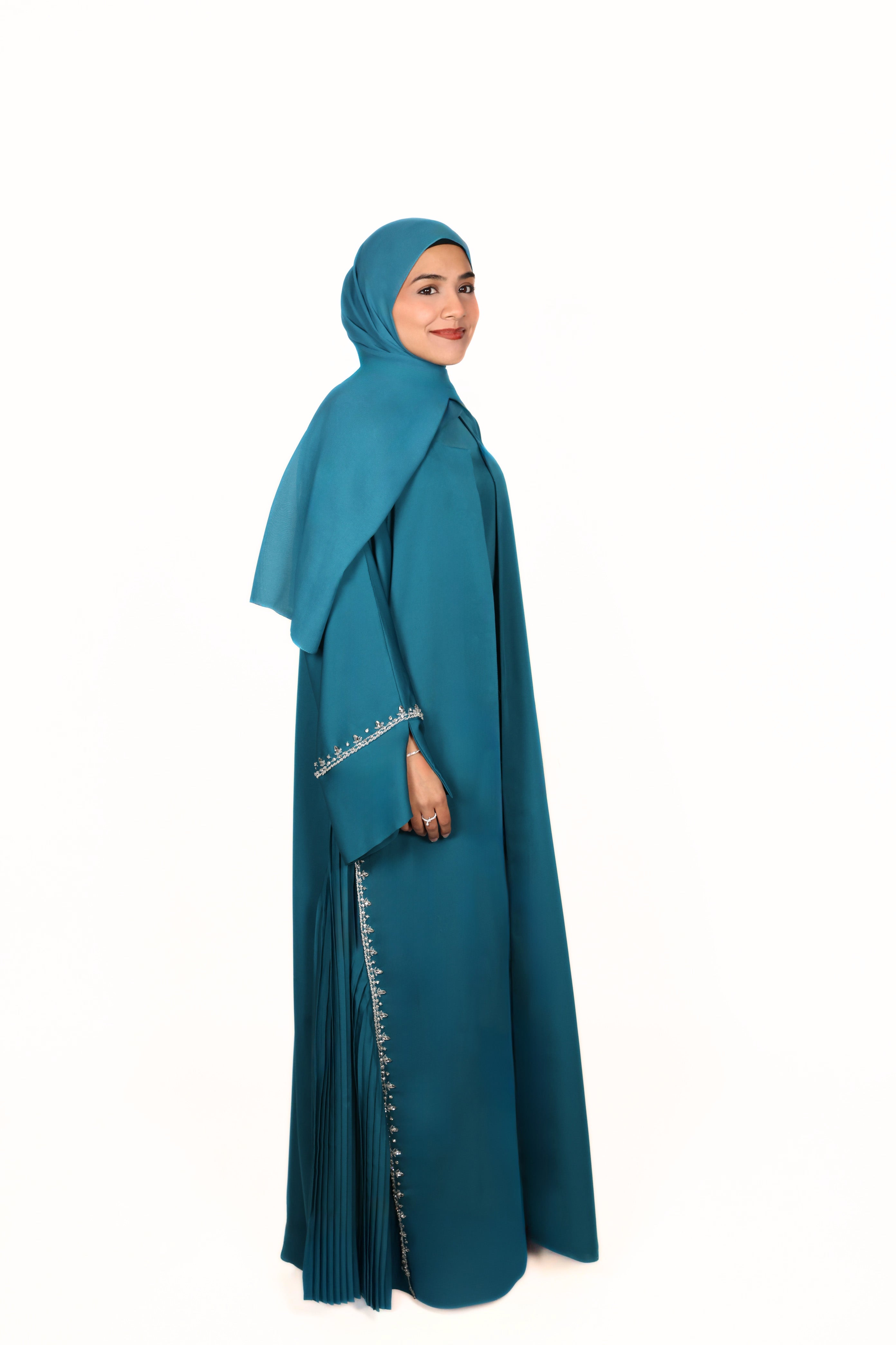 No.1 - Pleated Teal