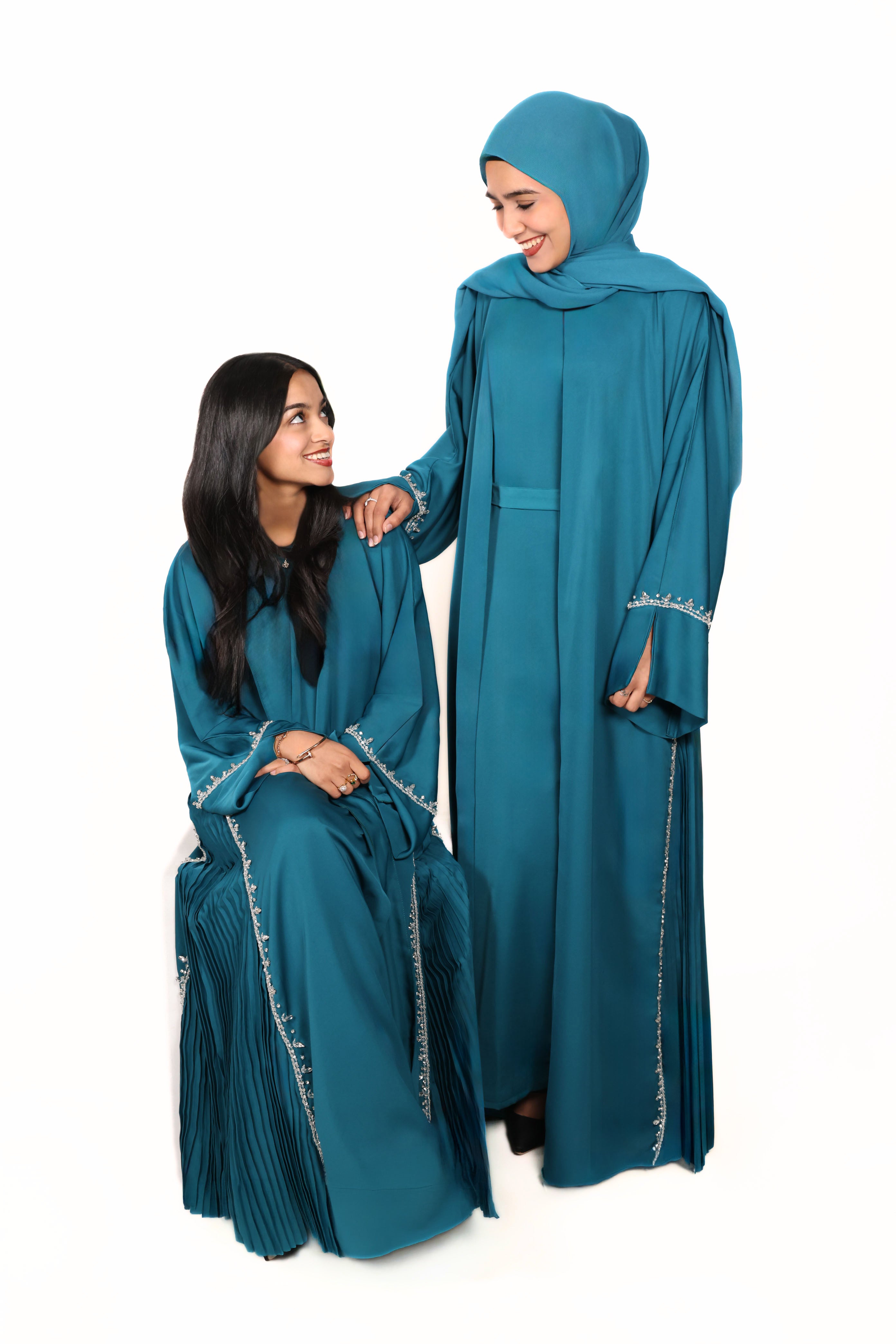 No.1 - Pleated Teal