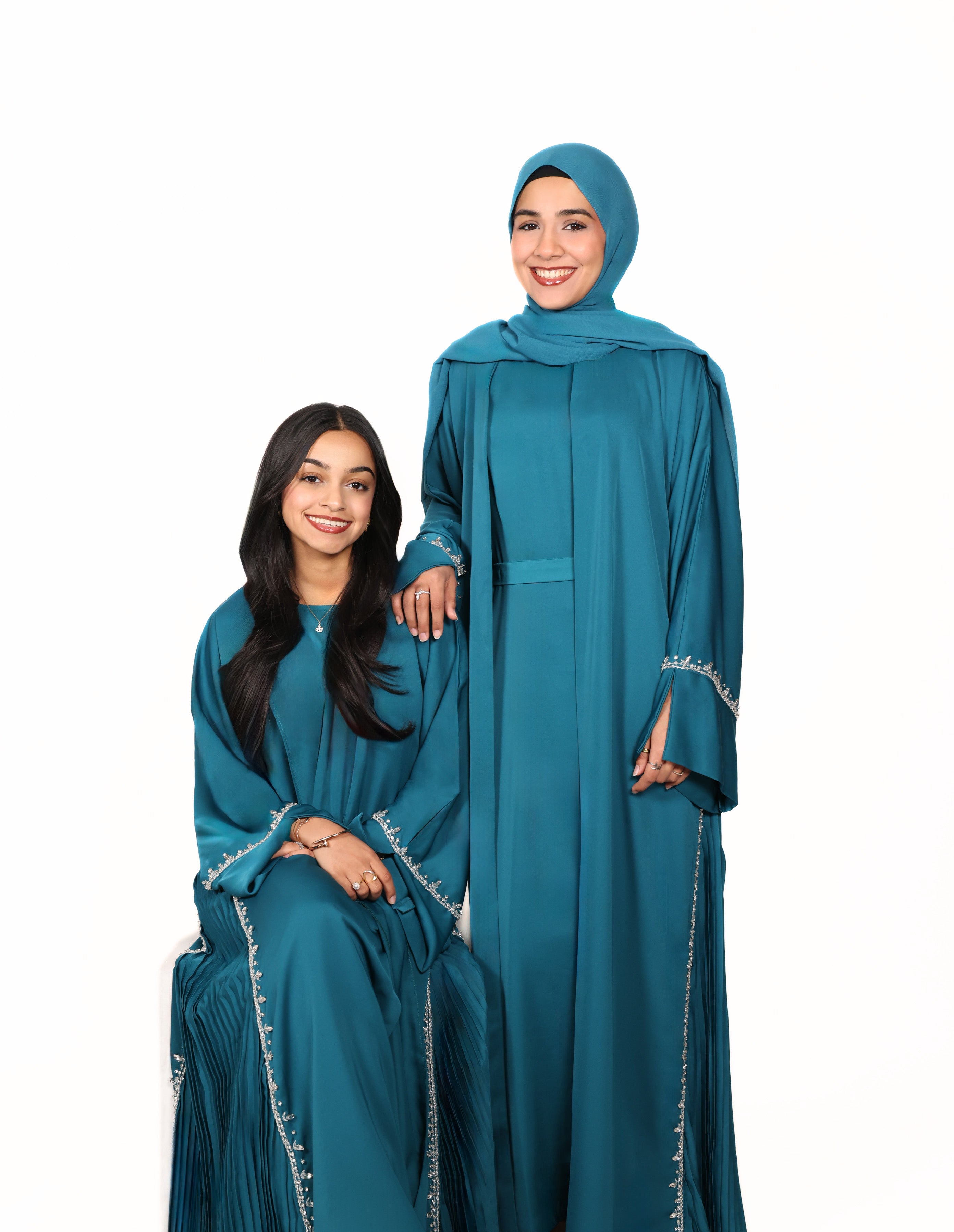 No.1 - Pleated Teal