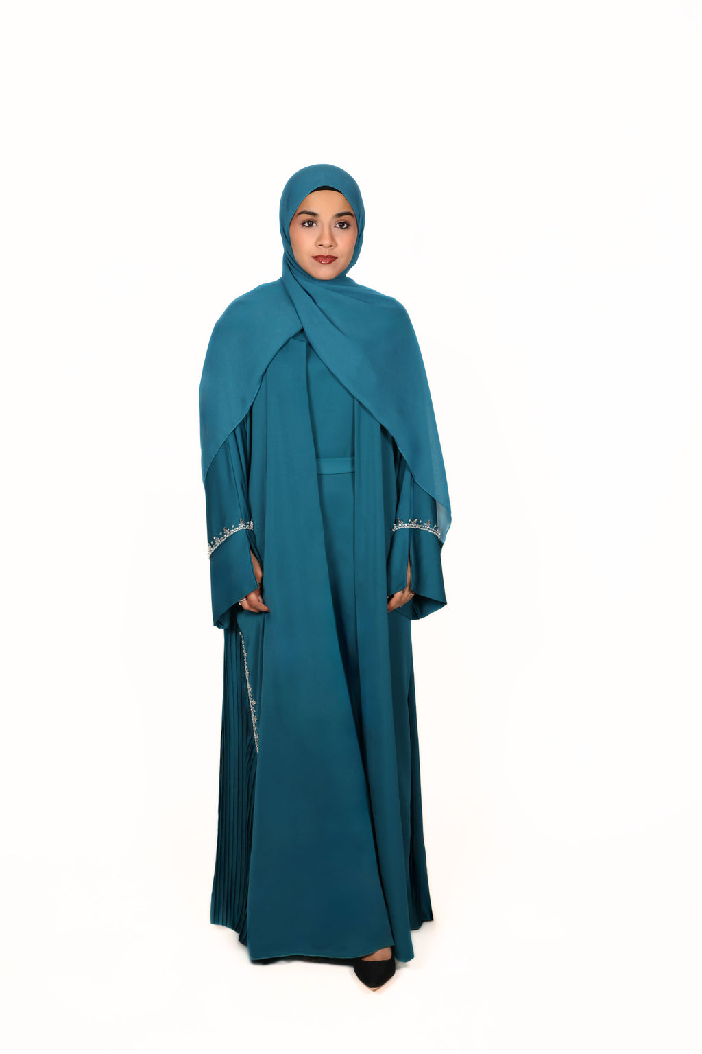No.1 - Pleated Teal